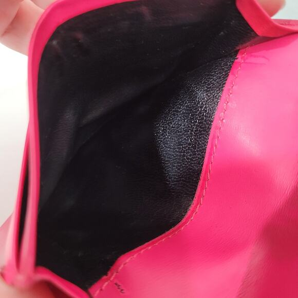 Yves Saint Lauren YSL Leather Calfskin Pink Wallet Small Card Holder Compact - Picture 5 of 12